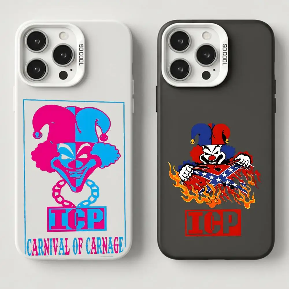Coque de téléphone pour iPhone 17, 16, 15, 14, 13, 12, 11 Plus, Pro Max, XS I-Insane Clown Posse