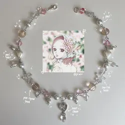 Cosplay handmade starfish theme necklace fairy tale, flower fairy necklace