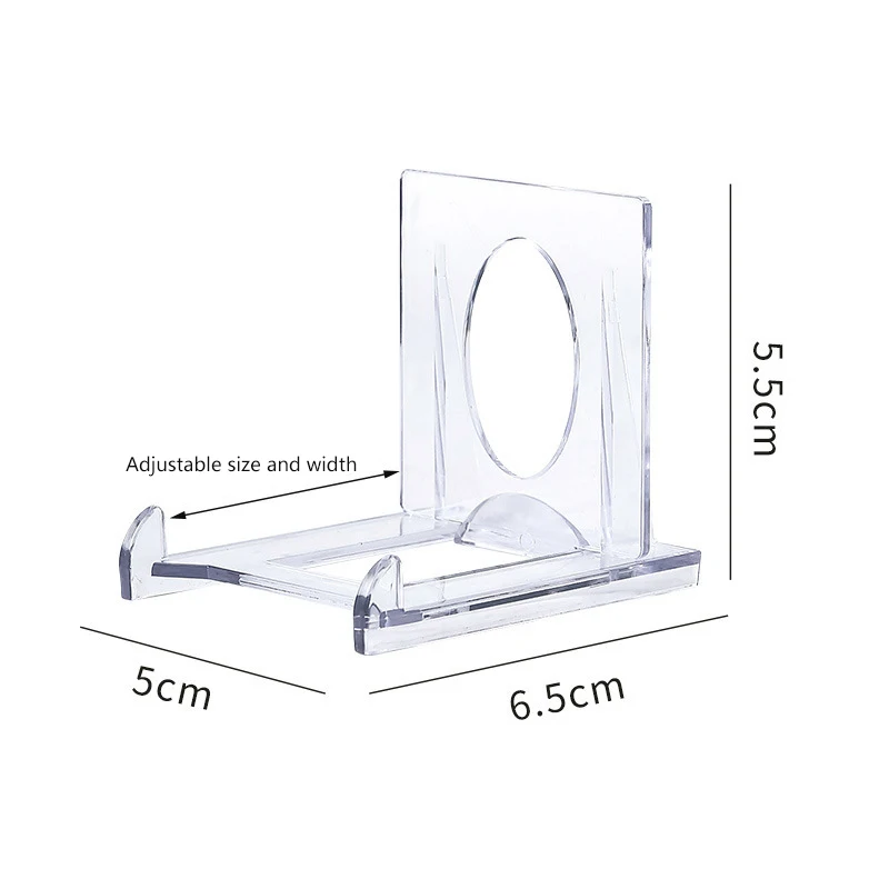 10Pcs Angle Adjustable Acrylic Display Stands For Trading Card Holder, Toploaders, Coin Collection, PTCG Card, Graded Card