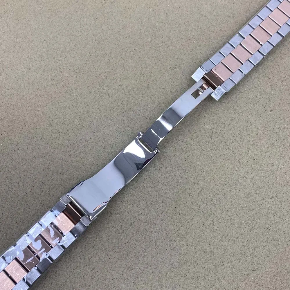 20mm Stainless Steel Solid Watch Band Strap for Rolex Watch for Oyster Bracelet Curved End Strap Replacement Wristband