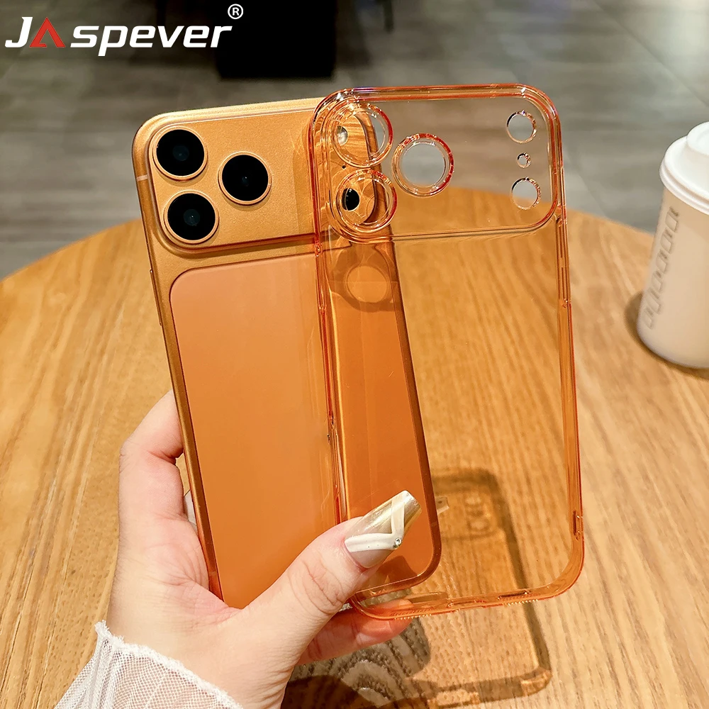 Phone Cases Orange - Custodia rigida anti-ingiallimento per iPhone 17