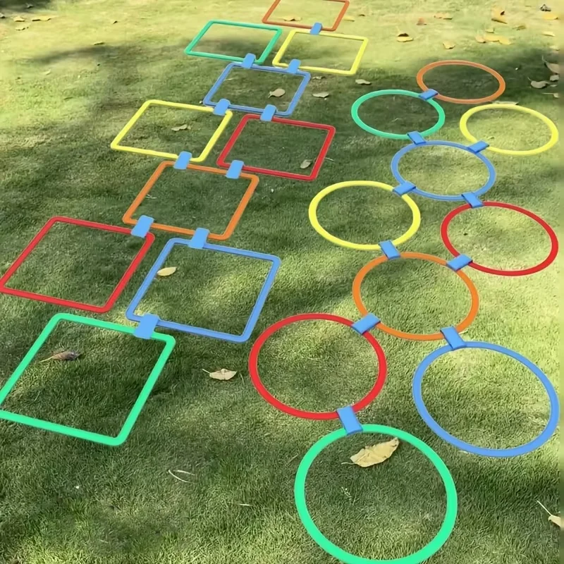 

Детский сенсорный набор отскоков, прочный нетоксичный полипропиленовый пластик, уличные игры на заднем дворе для детей, игрушка для тренировки ловкости, разные цвета
