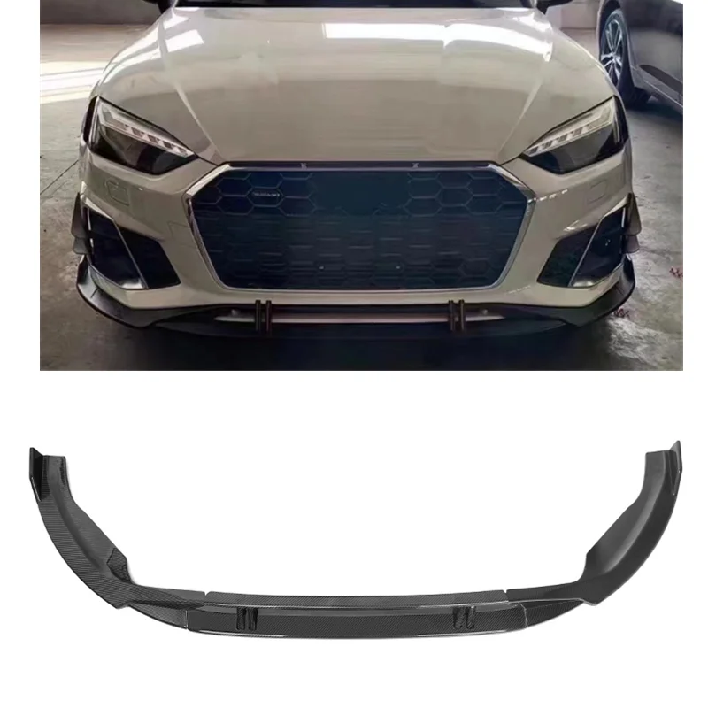 

High Quality 4PCS carbon fiber front lip For Audis A5 B9.5 Sline Sedan2021 2022 front lip