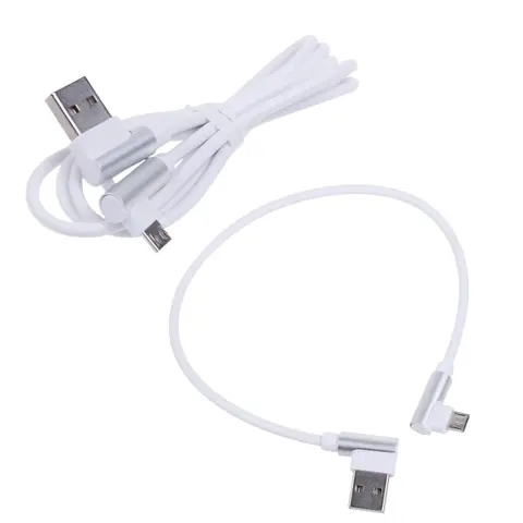 90 Degree Micro USB Cable Right Angle Charger L Shape Charging Data Sync Cord USB Data Cable Cell Phone Fast Charging A0NB