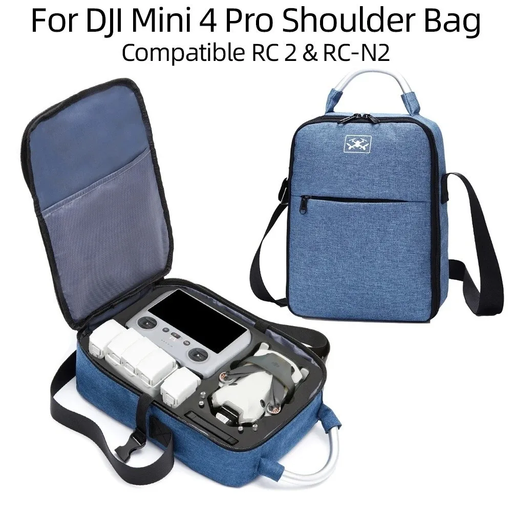 DJI Mini 4 Pro Compact Single Shoulder Bag Handheld Large Capacity Storage Bag Lightweight Handbag Carrying Case