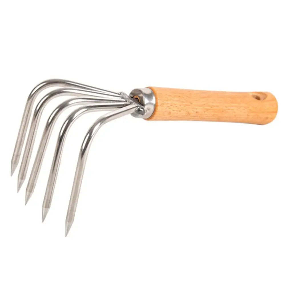 H Steel Wood H le Beach Rake 5 Tine H Tool With H le Claw H Rake With H le Tool S Toys Beach Supplies