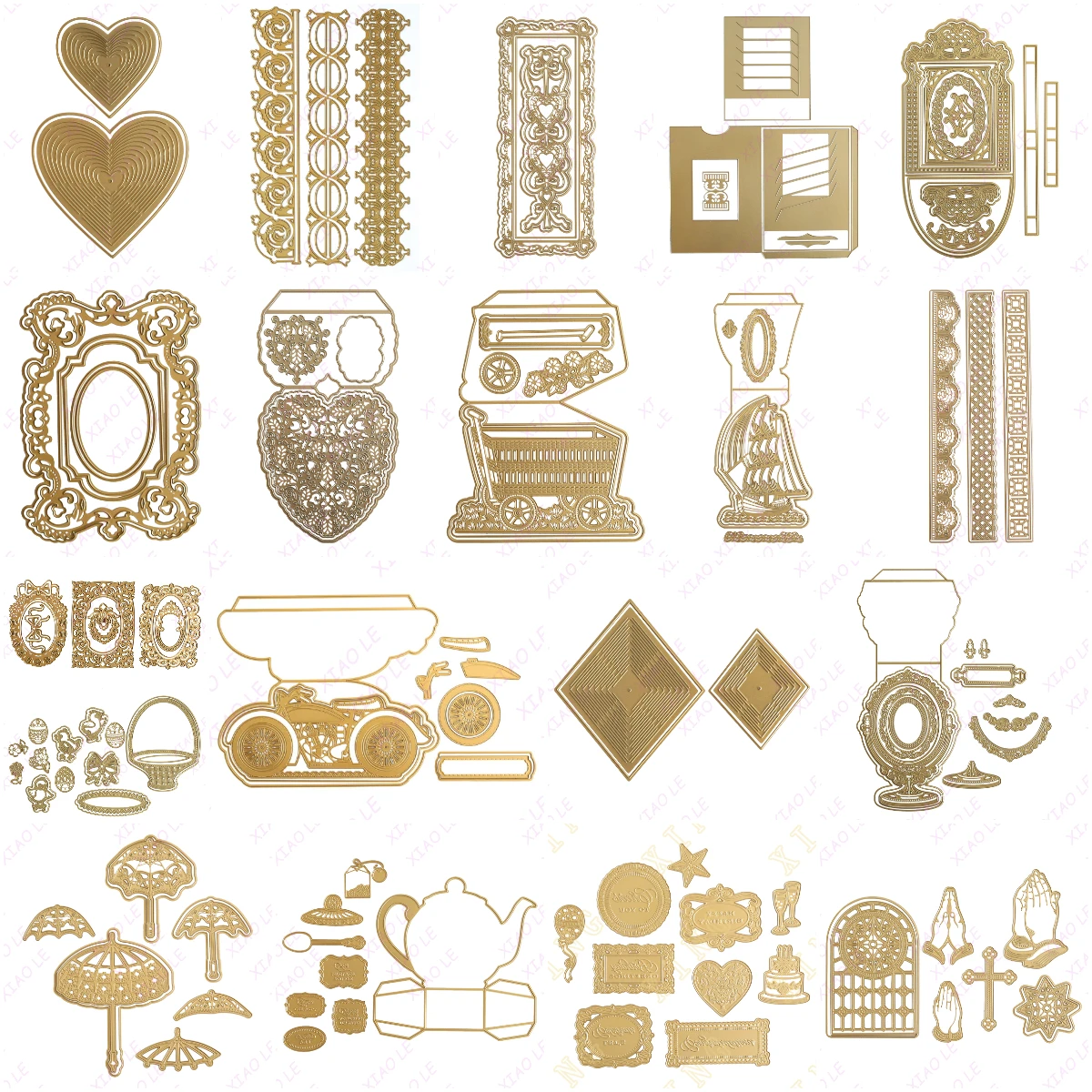 

Easter Scene 3D BBQ Scene Dies Metal Cutting Dies For DIY Craft Making Decoration Greeting Stencil Paper Card Scrapbooking Album