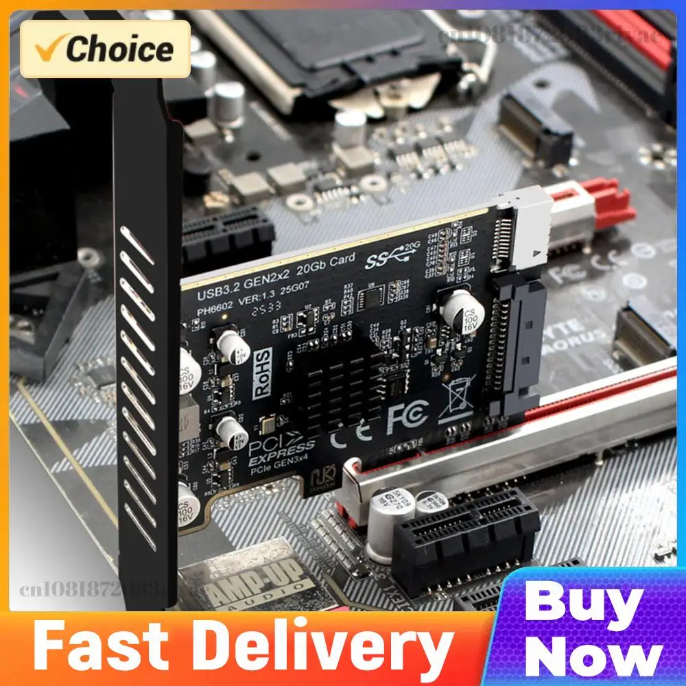 

PCIE To Type-E Expansion Card Expansion Card Riser Converter 20Gpbs Type E Express Card for Desktop PC Front Panel TYPE C