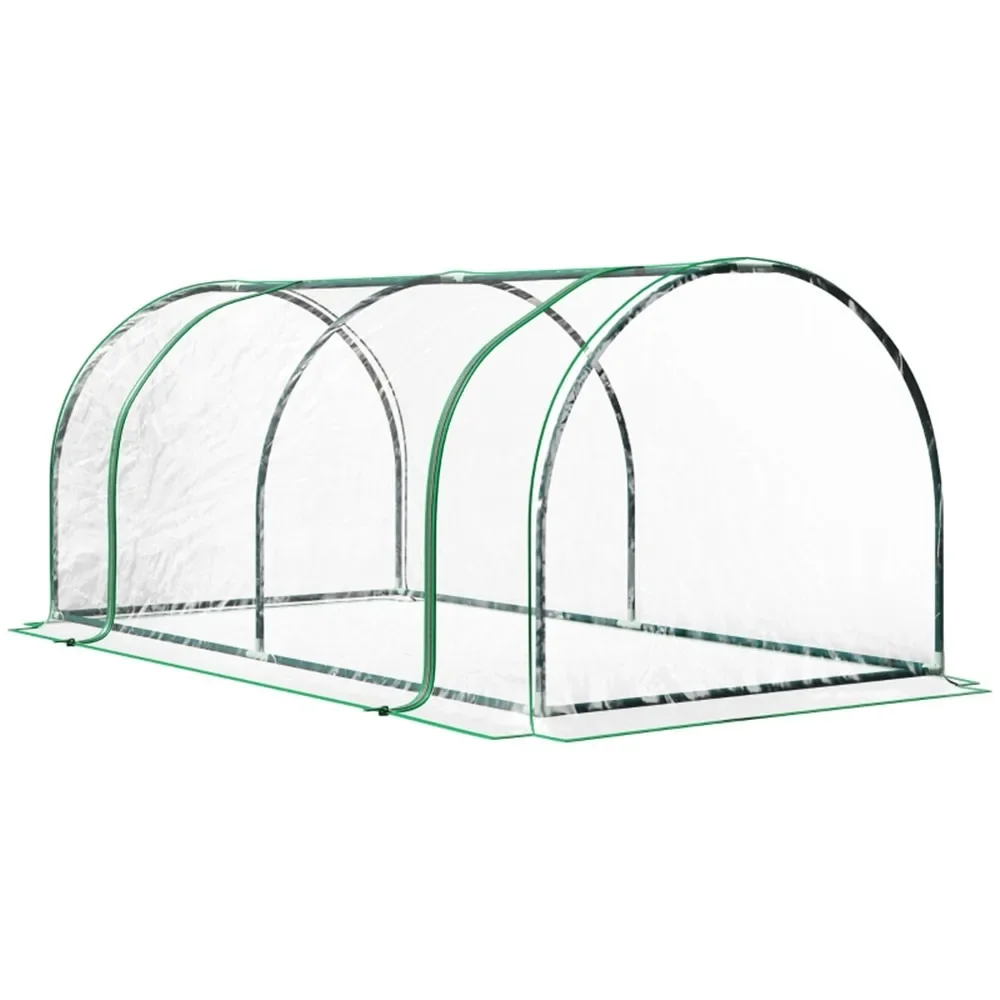 Mini Greenhouse-PVC Cover Assembly is required Plastic joints are easy to assemble Patio greenhouse with strong steel tubing