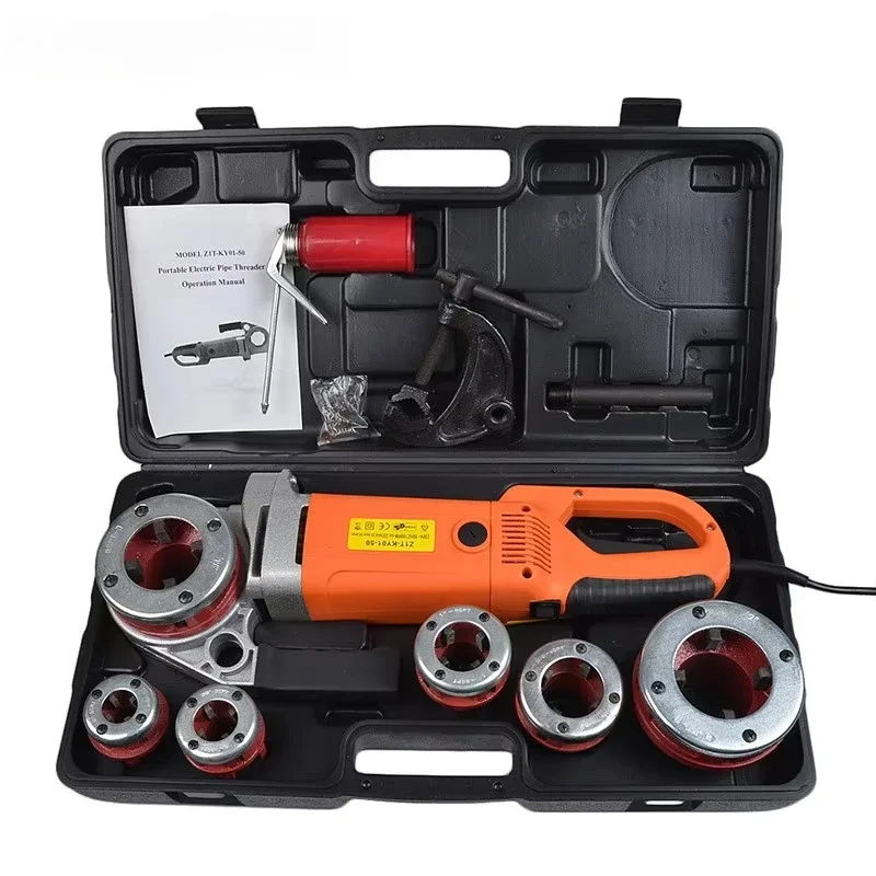 Hot-selling Portable Handheld Electric Threading Machine for Threading Galvanized Pipes, Iron Pipes and PP Pipes
