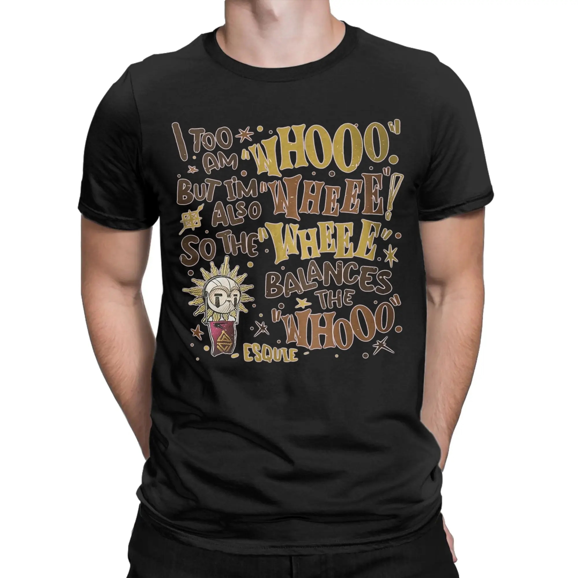 Novelty Esquie Whooo Wheee T Shirt For Men Women O-neck Short Sleeve Clothes Clair Obscur Expedition 33 100%Cotton Summer Tops