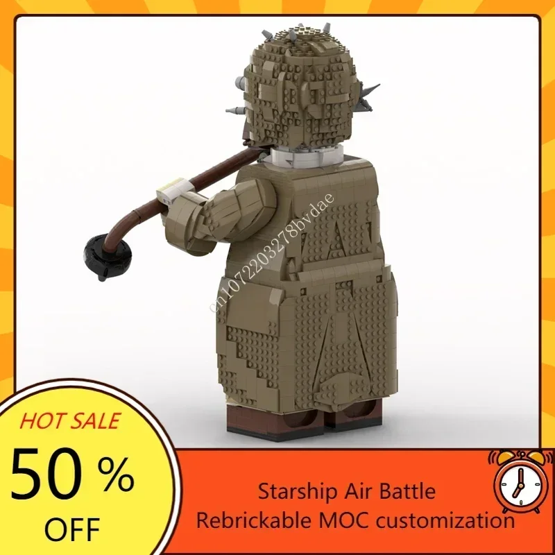 MOC – série de bataille spatiale, modèle Megafigure Tusken Raider, Puzzle personnalisé, technologie, bricolage, jouets d'assemblage créatifs, cadeaux pour enfants