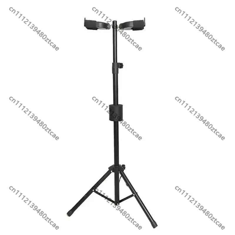 Dual‑Head Gravity Self‑Locking Foldable Guitar Stand for Guitar Pipa Floor Instrument Holder