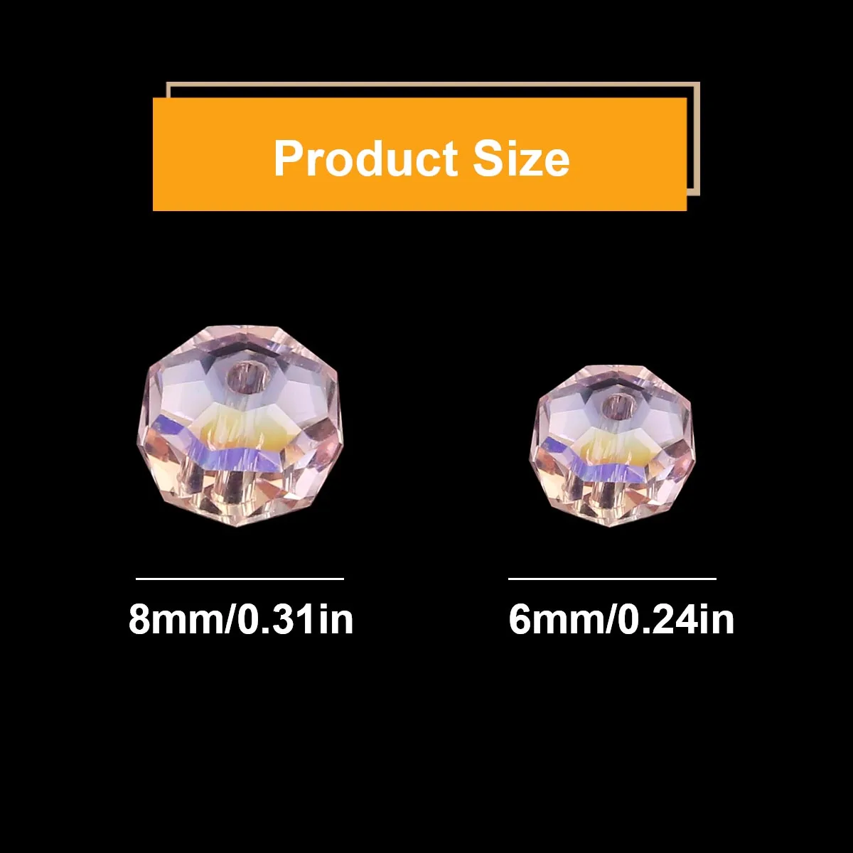 6/8mm Flat Round Austrian Crystal Pink Beads Wheel Shape Glass Loose Beads For Jewelry Making Necklace Earrings DIY Accessories