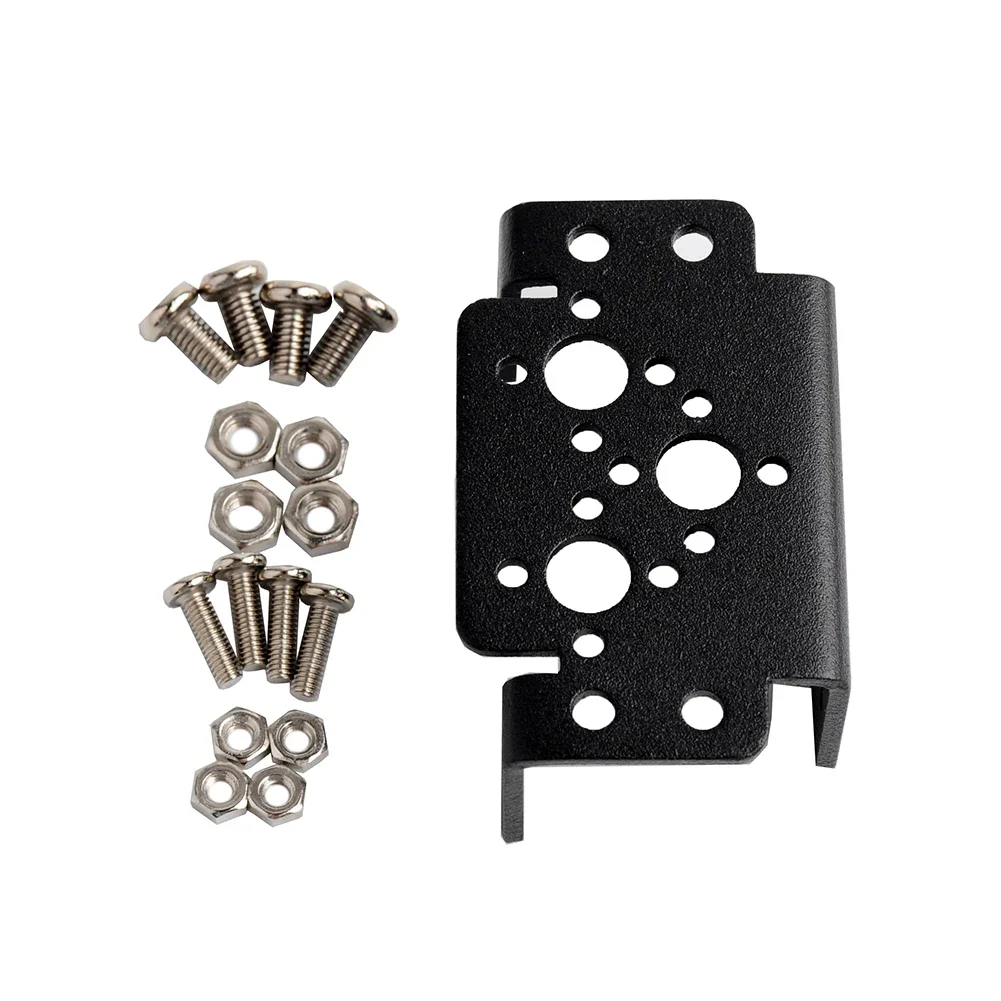 4 Set Staffa Servo Piastra di Montaggio Servo Multiuso per MG995 MG996R Supporto Servo Universale in Alluminio Staffa Sterzo Robot