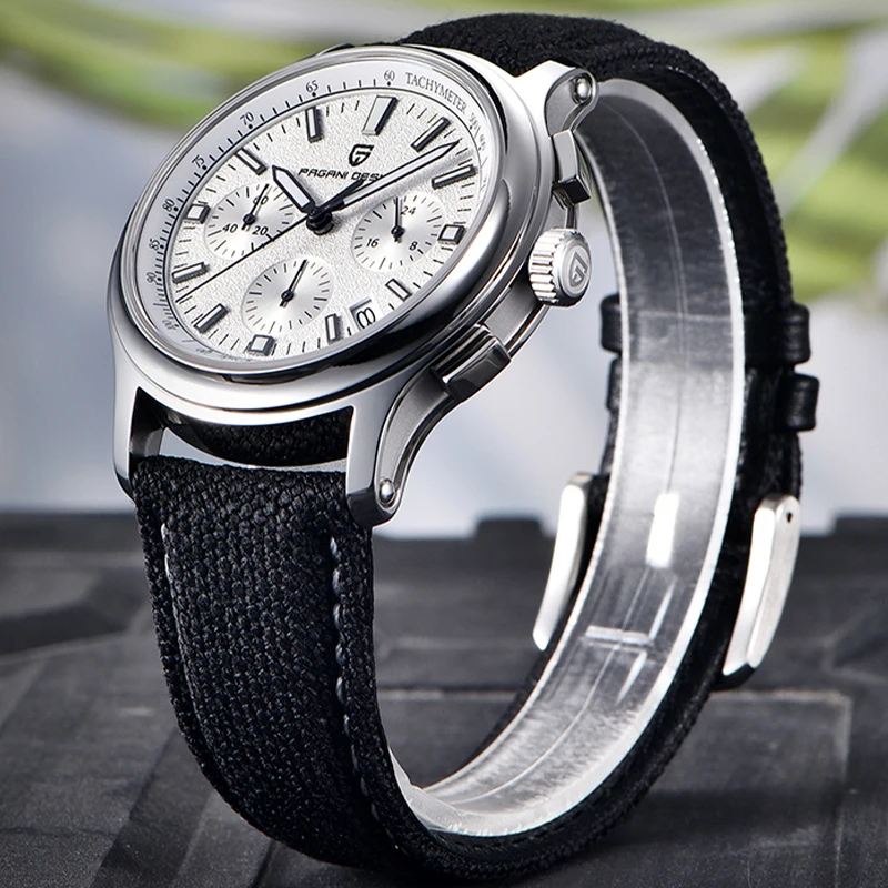 PAGANI DESIGN Top Brand Quartz Men Watch VK63 Sapphire Glass Stainless Steel Waterproof Chronograph 40mm Classic Watches for Men