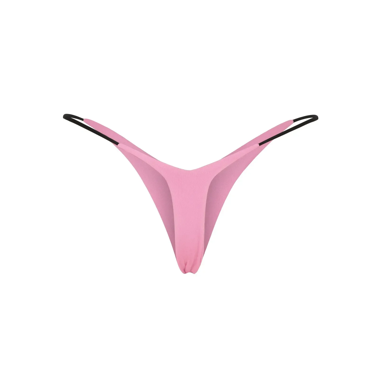 Seamless G-String for Women Sexy Thin Strap Double Layer Bikini Briefs Breathable Low Rise V Shape Mini Thong Calcinhas Feminina