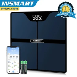 INSMART Bilancia digitale Bilancia corpo persona Inteligente Adulto 180kg Bilancia professionale intelligente per grasso corporeo Bilancia bioimpedenza