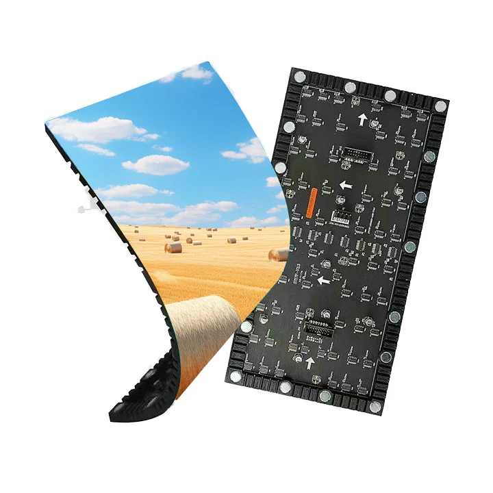 P2 indoor flexible LED module 1080P full high definition soft curve LED screen panel HDR