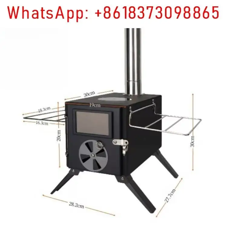 

Outdoor camping firewood tent heating stove is easy to fold and carry multi-functional firewood stove