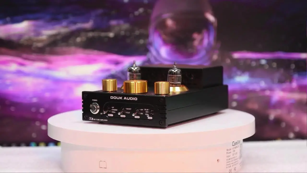 Douk Audio X1 HiFi JAN5725 真空管アンプ Bluetooth5.0 レシーバー MM