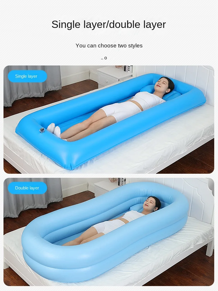 Bed Paralysis Disabled Elderly Dedicated Bath Neck Massager Disabled Patient Bed Lying Inflatable Bath Bed