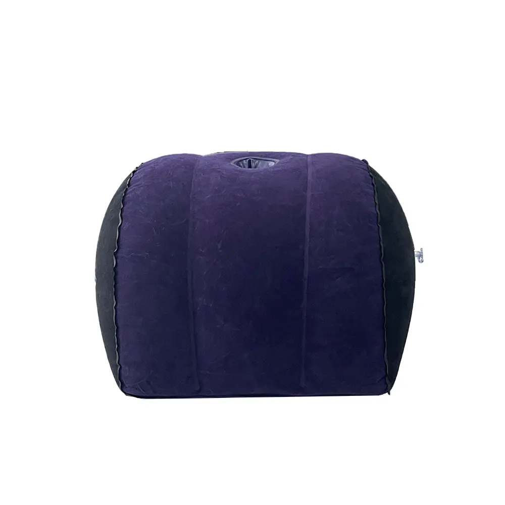 1pc Inflatable Half-Circle Pillow Suitable for Leg Back Support Flocking Surface Comfortable Pillow