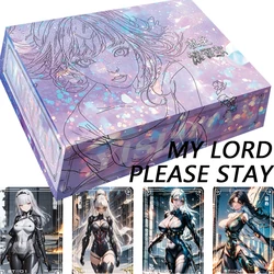 Anime Game Girl Collection Card Full Set Goddess Story Mikasa·Ackerman Kafka Mechanical Cyber Style Flash Card Kid Birthday Gift