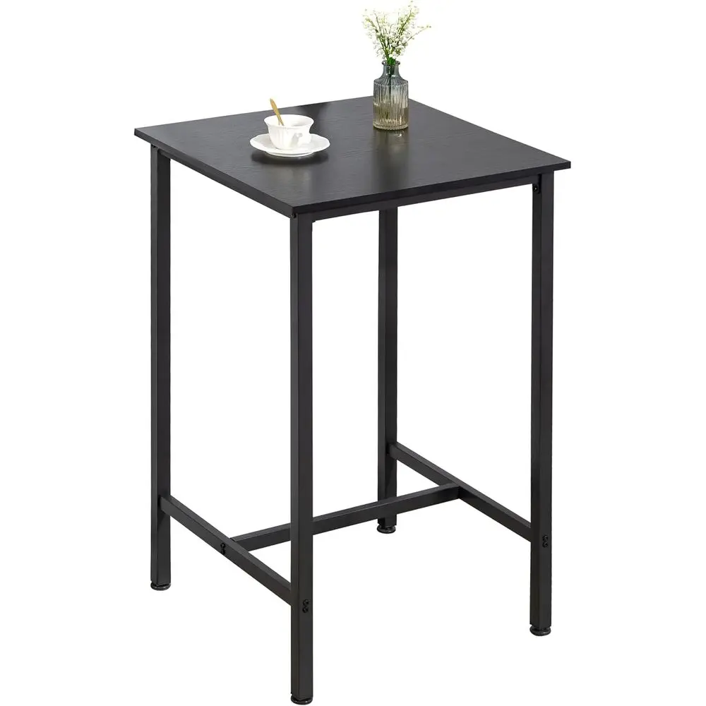 

Bar Table, 23.6" Pub High Top, Square Bar Height, Counter Height Cocktail, Small Kitchen Set or 2, Breakast or Kitchen, Living R