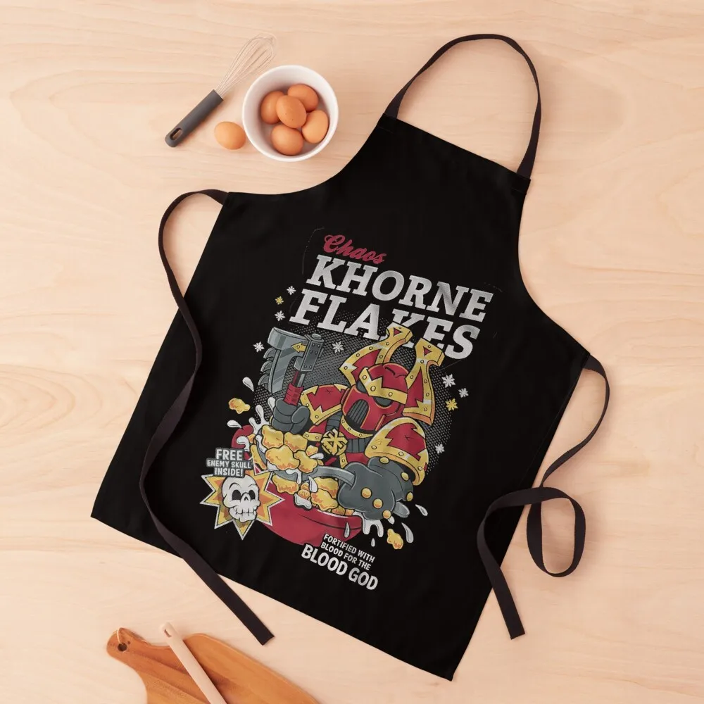 

Chaos khorne flakes Fortified with blood for the blood god Apron Apron Kitchen All For Kitchen And Home Kitchen Household Items