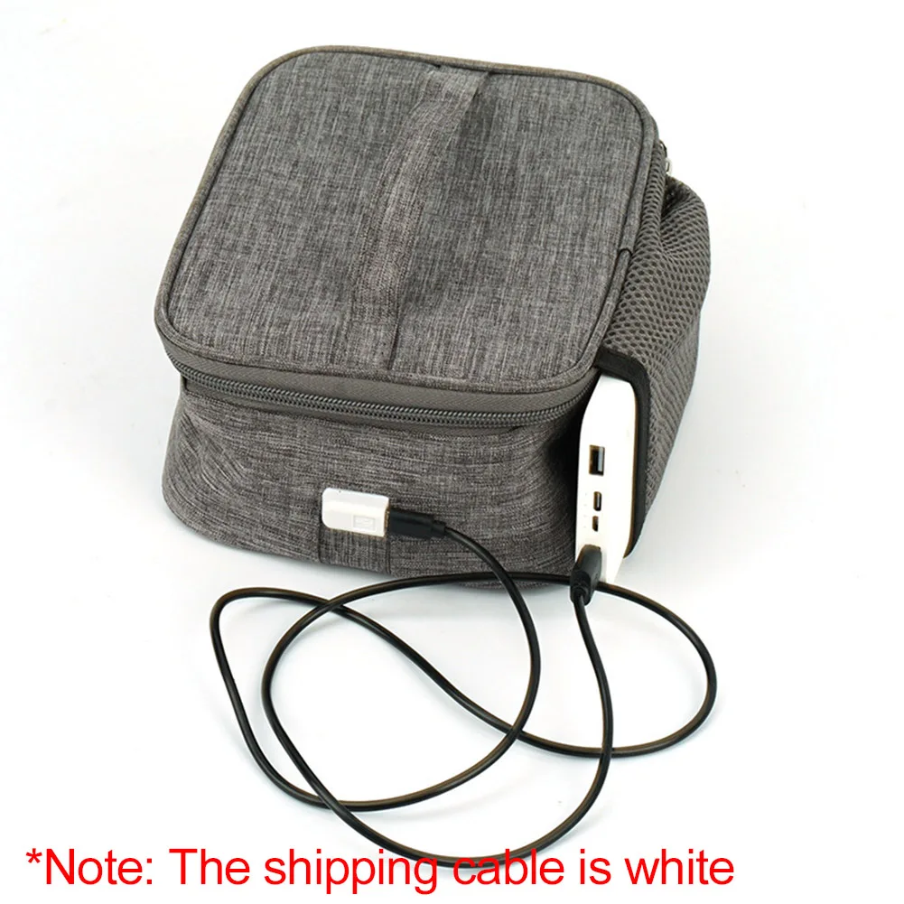 

USB-нагревательная сумка для обеда, портативная подогреватель еды, ткань Оксфорд, изолированная сумка для еды, водонепроницаемая, большая вместимость для кемпинга, пикника