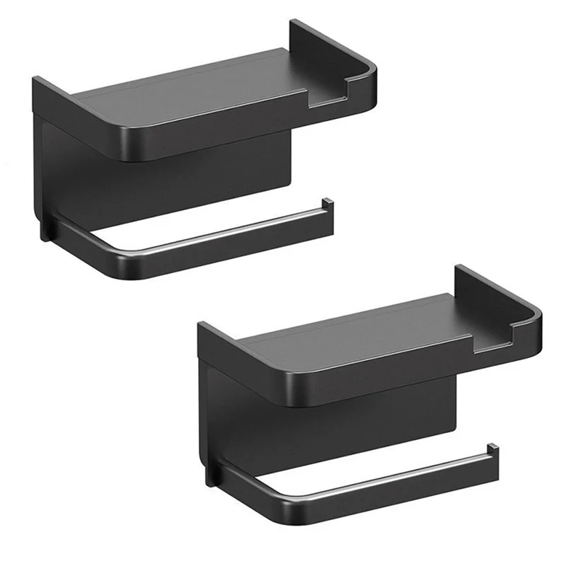 

Tissue Holder Wall-Mounted Bathroom Accessories Mobile Phone Rack Toilet Rack Tissue Box.-ABGL