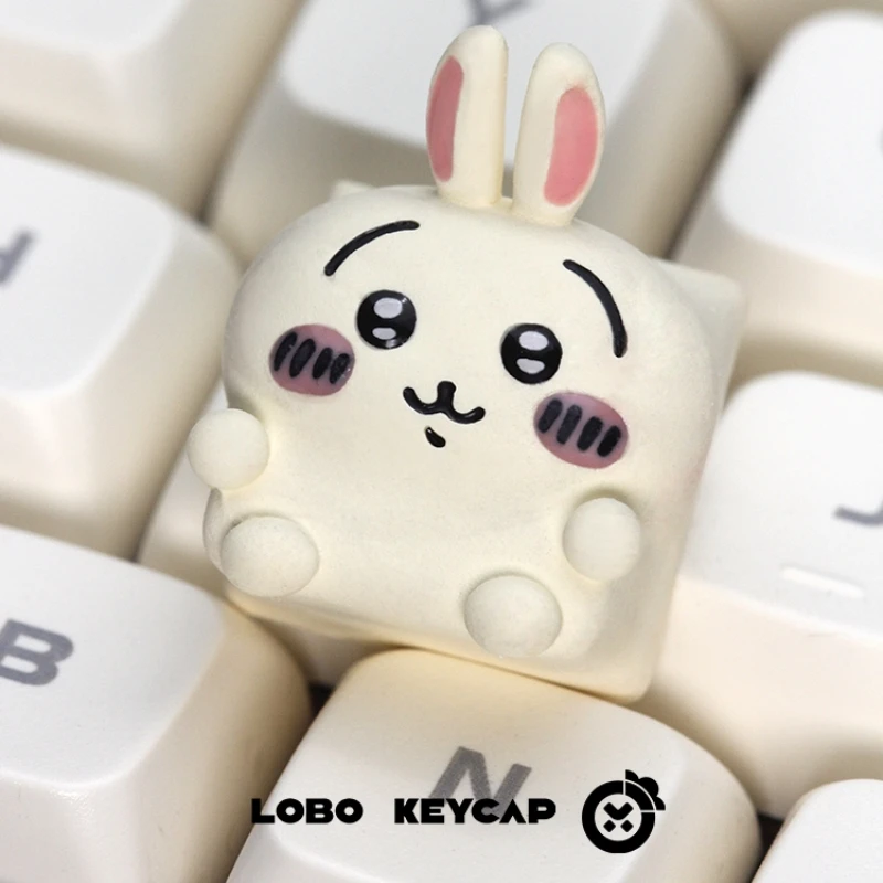 Imagem -04 - Miniso Chiikawa Personality Keycap Desenhos Animados Bonitos Teclado Mecânico Criativo Keycap Transparente Estudante Aprendendo Ferramentas Novo 2023