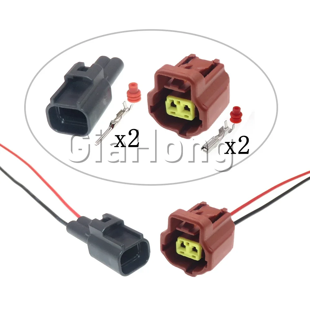1 Set 2 Ways AC Assembly Parts 184116-1 184116-2 Car Waterproof Connector Auto Water Temperature Sensor Cable Harness Socket