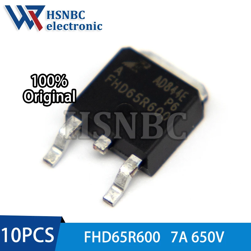 

10PCS FHD65R600 65R600 FHD65R600A TO-252 7A 650V Super Junction Power MOSFET Transistor 100% New Original