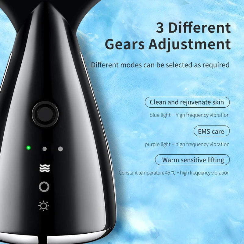 Dispositivo de belleza LED 3 en 1 para el cuello y la cara, máquina para el cuidado de la piel, Reduce el levantamiento de la barbilla doble, antiarrugas, para el hogar