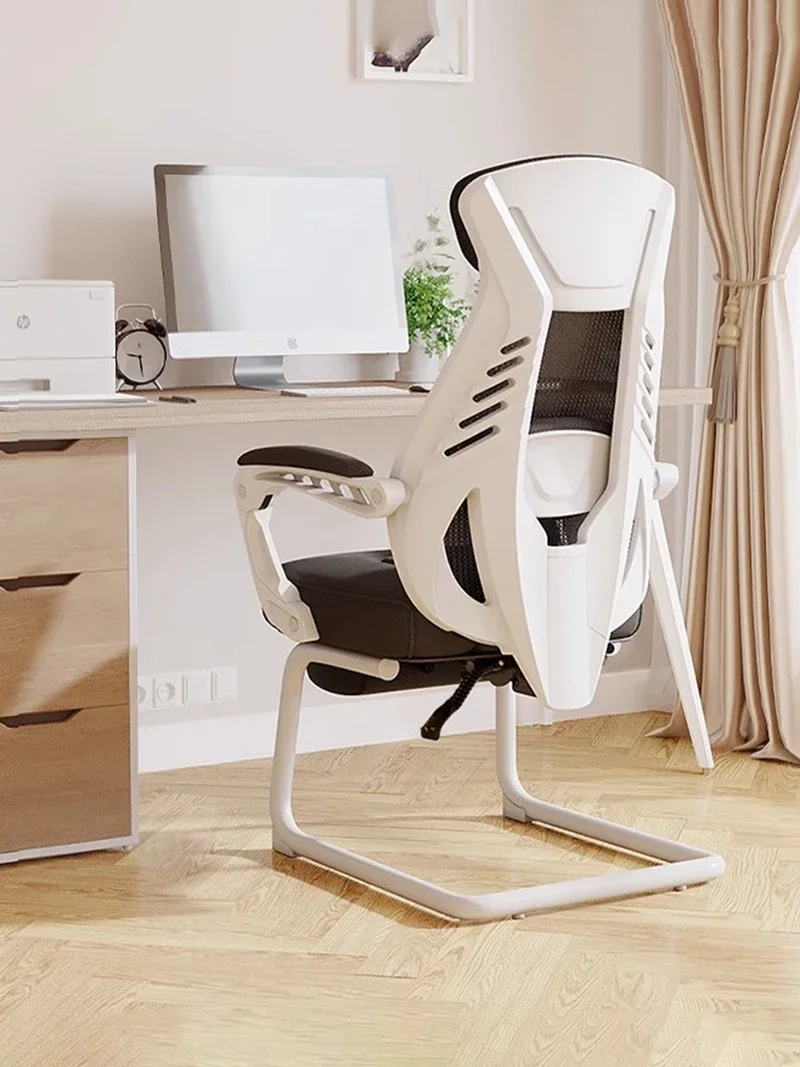 

Modern Simple Mobile Office Chair Mesh Bow Leg Arm Computer Study Office Chair Bedroom Living Room Silla Office Furniture Girl