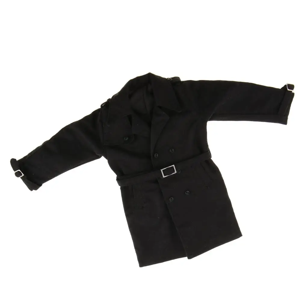 معطف واق من المطر مصنوع يدويًا بمقياس 1/6 لألعاب مثيرة مقاس 12 بوصة وجسم الدمية