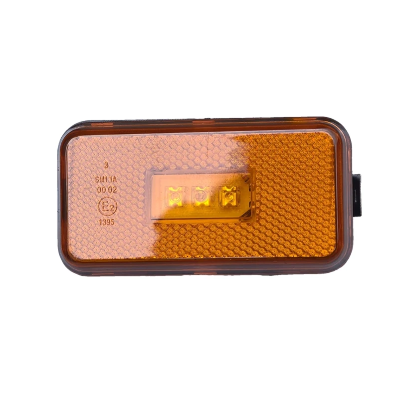 24v Amber E2 Led lights for Scania side marker Heavy Truck for Scania Clearance Lamps truck body parts +2connector  oem1737413