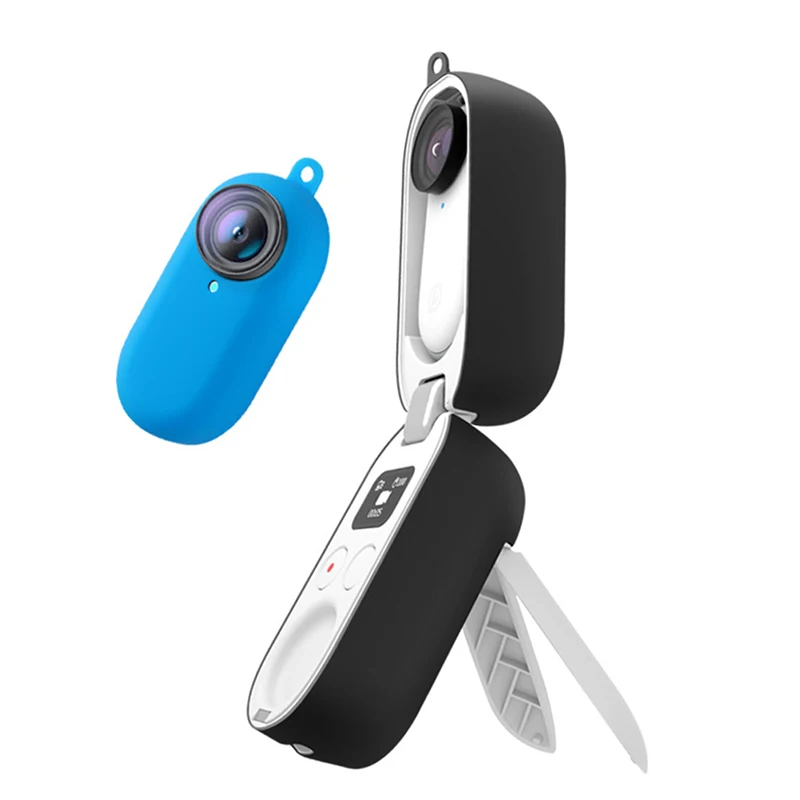 Silicone Protective Case Anti-Scratch Protector Case For Insta360 GO 2 Charging Box Soft Case Cover Sports Camera Accessories