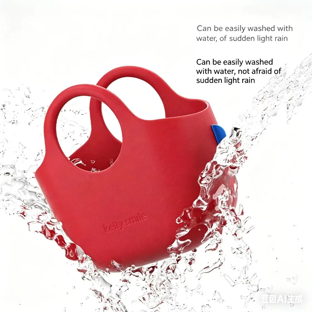 2026 New Fashion Beach Bag Waterproof Swimming Basket Bag EVA High-Capacity Handbag Lightweight Storage Bag Commute Shopping
