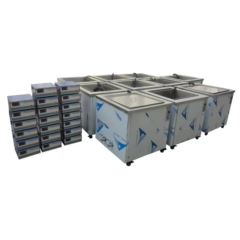 ثلاثة خزانات معدات التنظيف الصناعية منظف بالموجات فوق الصوتية لغسل الأجزاء المعدنية