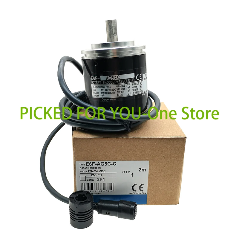 New Original E6F-AG5C E6F-AG5C-C 256P/R ROTARY ENCODER 12-24VDC 2M