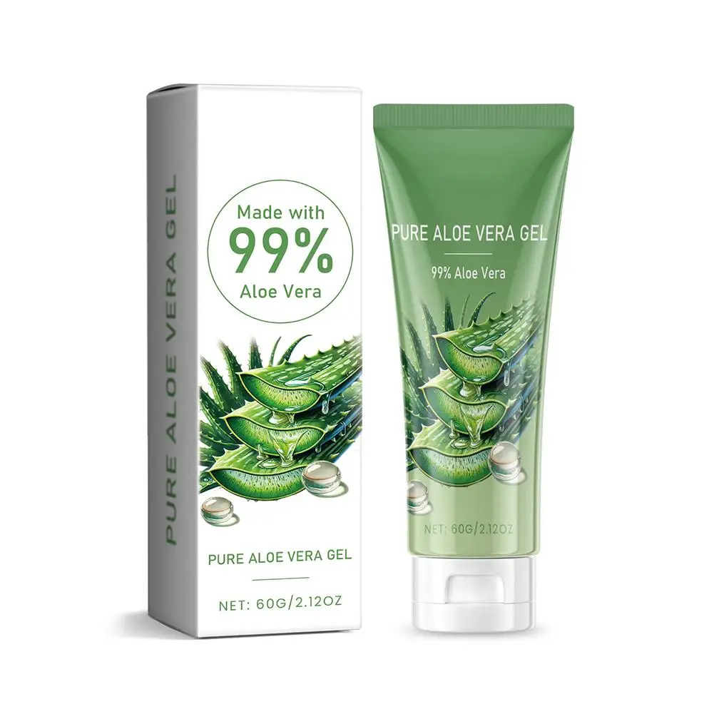 Crema facial de hidratación profunda, tratamiento para el acné, elimina cicatrices, Vera, Gel para quemaduras solares, cuidado de la piel después de la hidratación, 60g de Aloe S S1S7