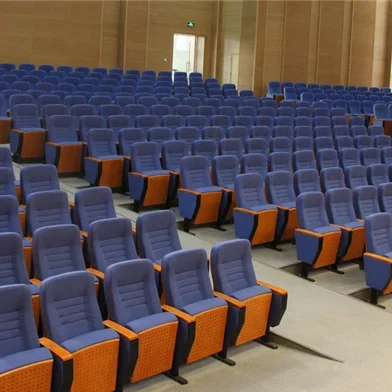 Chaise de salle de conférence avec bureau, chaises de conférence avec tables pour théâtres