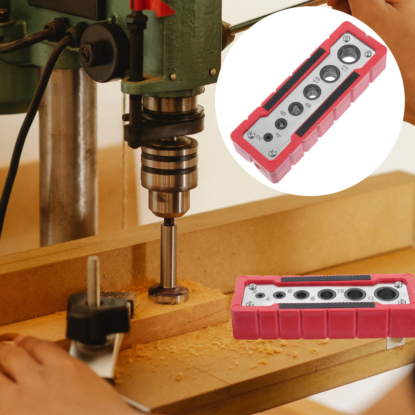 

Portable Guide Tool Dowel Kit Locator With Drill Bits Woodworking Tools Home Factory Construction Precise Positioning Drilling