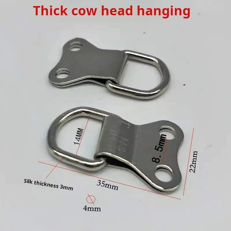 

Thickened Bull Head Hook Frame Hanger Wall Mount Backplate D Ring Heavy Duty Picture Hanging Hardware