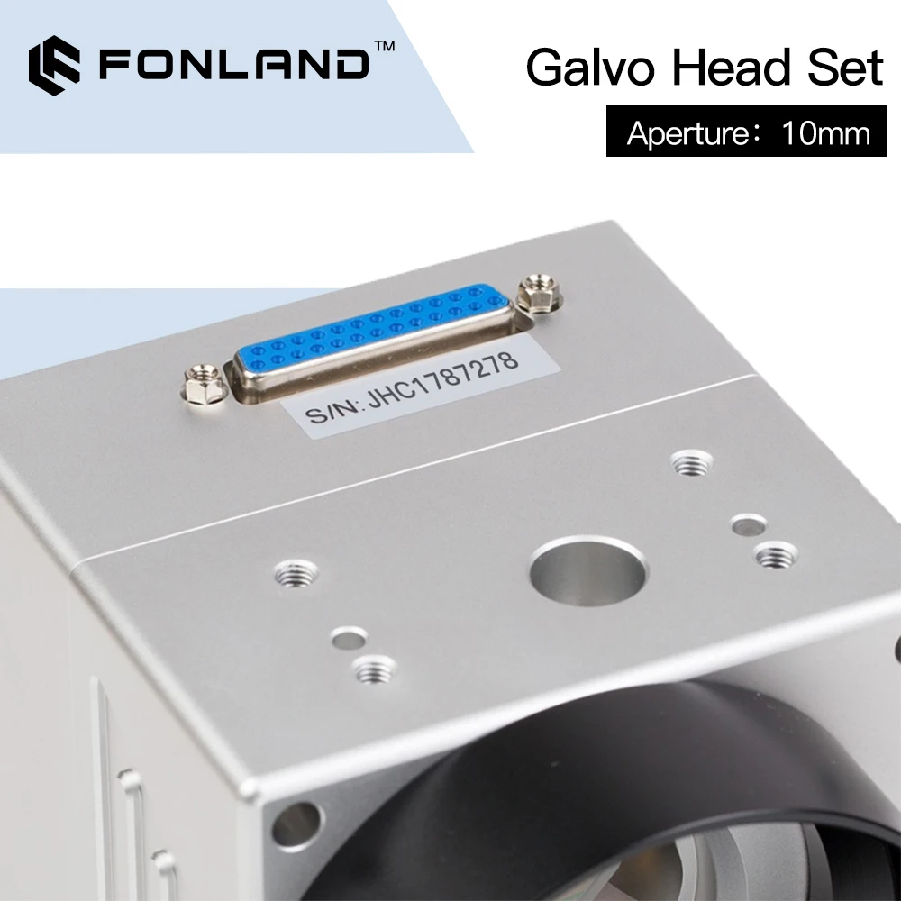 FONLAND RC1001 scansione Laser a fibra Galvo Head Set 10.6um e 1064nm e 355nm 10mm Scanner galvanometro con alimentatore