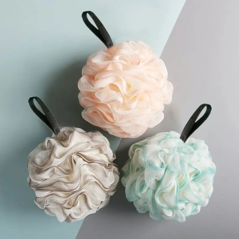 Bath ball does not disperse bath flower soft PE bath scrub back pearl bath scrub foam bath towel wash ball bath flower