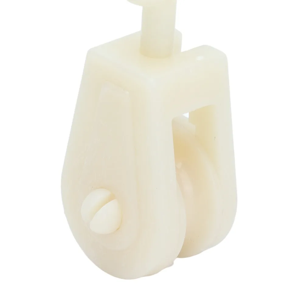 25pcs Plastic Fixed Pulley System Enclosed Waterproof Greenhouse Pulley Accessories Load Reduction Wear Resistant
